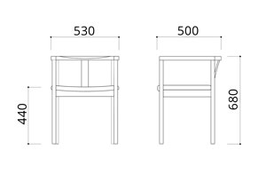 アーサム アームチェアサイズ