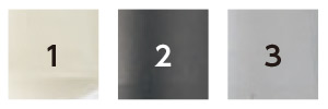 1アイボリー/2ダークグレー/3ライトグレー