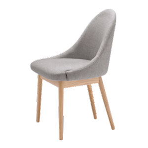 レイ アームレスチェア（木製脚）