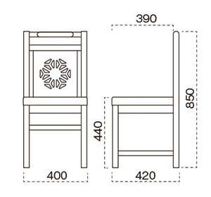飛鳥椅子サイズ