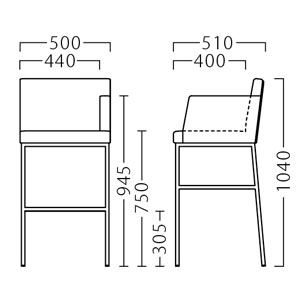 リニアム左アームスタンドサイズ