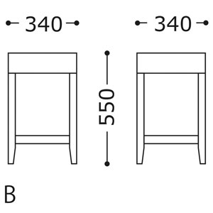 レスタックスツールB（既製品）サイズ