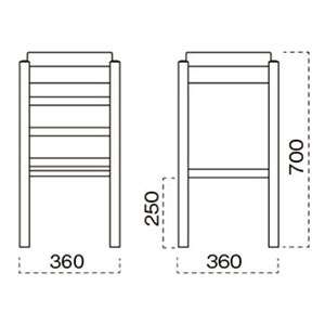 葛城スタンド椅子サイズ