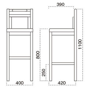 矢吹スタンド椅子サイズ
