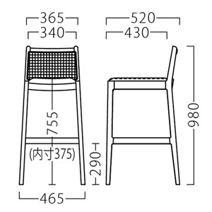 シェリースタンド サイズ