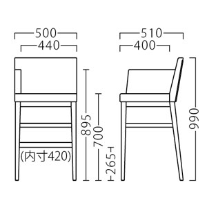 ザップ右アームスタンドサイズ