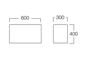 ベンチW600×D300