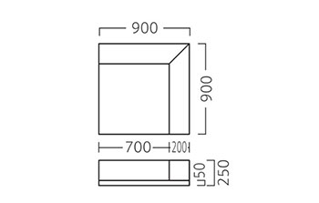 サークル付コーナーA900サイズ