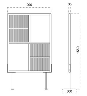 衝立6160-9127 タテサイズ