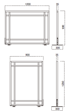 衝立6180-9126 サイズ