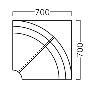 パメラコーナーサイズ