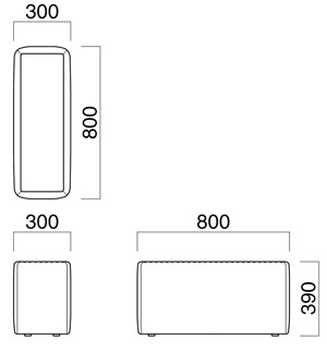 バンプサイドテーブルサイズ