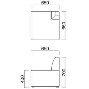 タイド外コーナーサイズ