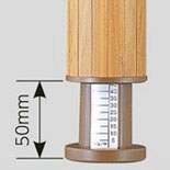 高さ調整できるハイアジャスター付