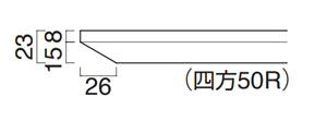 TP-197エッジ形状 サイズ